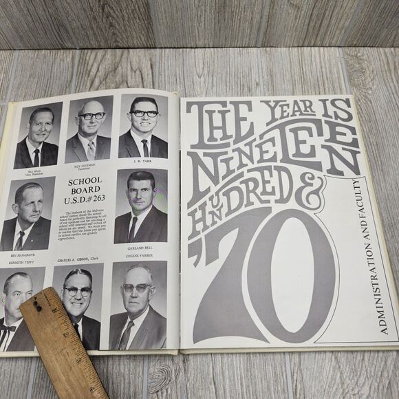 1970‎ The Wildcat Yearbook Mulvane Kansas High School - Picture 5 of 10